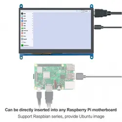 نمایشگر 10 اینچ با خروجی HDMI رزولوشن 1024x600 مناسب برای برد رسپبری پای