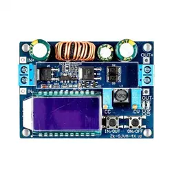 ماژول رگولاتور DC به DC کاهنده / افزاینده 4 آمپر با قابلیت نمایش و تنظیم ولتاژ و جریان خروجی