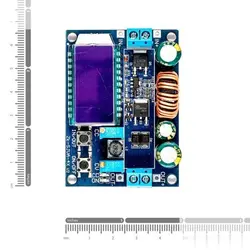 ماژول رگولاتور DC به DC کاهنده / افزاینده 4 آمپر با قابلیت نمایش و تنظیم ولتاژ و جریان خروجی