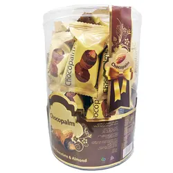 خرمای شکلاتی با مغز بادام 350 گرمی