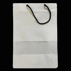 پاکت زیپ کیپ دسته دار سفید