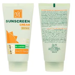 کرم ضد آفتاب فاقد چربی رنگی و مات 4 کاره SPF50 اسپات گارد مای MY