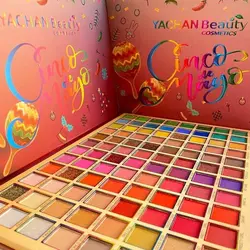 پالت سایه ۹۶ رنگ YACHAN beauty طرح کریسمس