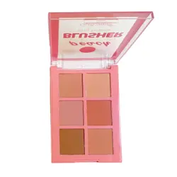 رژگونه 6 رنگ Gulflower طرح peach