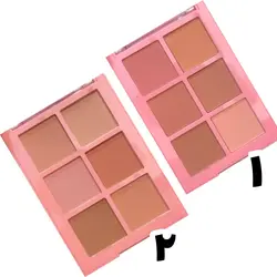 رژگونه 6 رنگ Gulflower طرح peach