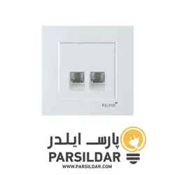 سوکت تلفن دو قلو (4 خط) مدل آسا - پارس ایلدر