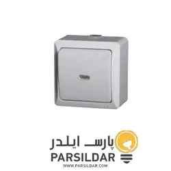 کلید شاسی زنگ روکار دلند مدل نسترن | پارس ایلدر