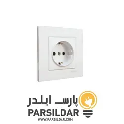 پریز آرت محافظ دار با پایه سرامیکی مدل آسا | پارس ایلدر