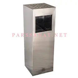 سطل استیل سیگار مدل مربعی مینیاتور
