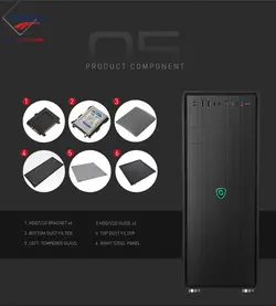 کیس کامپیوتر مستر تک مدل T500 HACKER
