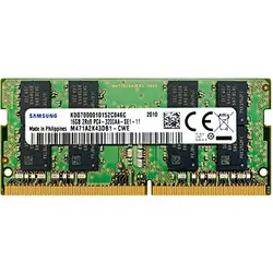 رم لپ‌تاپ DDR4 تک کاناله 2400 مگاهرتز CL17 سامسونگ مدل 2Rx8 ظرفیت 16 گیگابایت