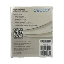 اس اس دی اکسترنال اسکو SSD OSCOO MD006 1TB EXTERNAL