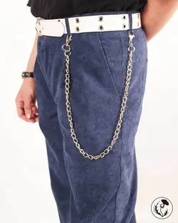 شلوار کبریتی رنگ آبی نفتی - پیچازی Pchazee