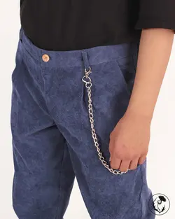 شلوار کبریتی رنگ آبی نفتی - پیچازی Pchazee