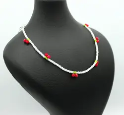 گردنبند چوکر مروارید مدل Cherry - پیچازی Pchazee