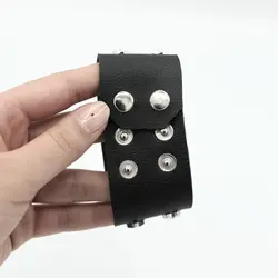 دستبند چرمی پهن مدل Interstellar - پیچازی Pchazee