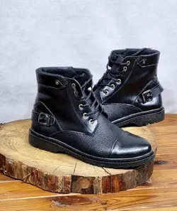 آفر محشر این هفته کفش نیم بوت ساقدار مردانه پسرانه ی مدل ساده بندی بغل سگکی