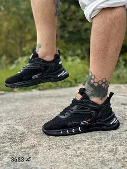 فروش فوق العاده کفش کتونی اسپرت مدل جدید ترند+008 مشکی تمام مردانه پسرانه