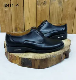 فروش ویژه این هفته کفش مجلسی مردانه پسرانه هشترک خطی مشکی بندی تک جدید