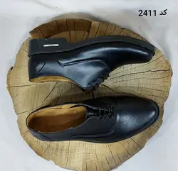 فروش ویژه این هفته کفش مجلسی مردانه پسرانه هشترک خطی مشکی بندی تک جدید