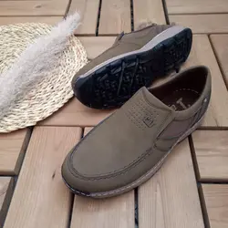 فروش فوق العاده کفش اداری مجلسی مردانه پسرانه شیک و جذاب زیره کامل دور دوخت زیتونی قهوه ای