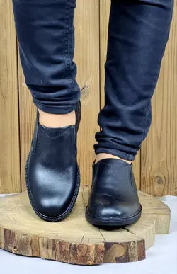 فروش ویژه این هفته کفش مجلسی مردانه با کیفیت باچرم طبیعی تبریز زیره طبی مشکی