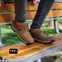 حراج استثنای کفش مردانه راحتی طبی مجلسی واداری زیره طبی سبک و راحت قهوه ای روشن 2340