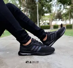 حراج استثنایی کفش کتونی اسپرت مردانه وپسرانه مدل اسپیسر ادیداس مناسب برای افراد خاص پسند مشکی تمام