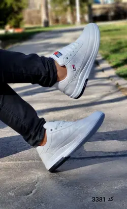 حراج ویژه کفش کتونی اسپرت ونس مدل تامی مردانه پسرانه جدید و خاص سفید تمام