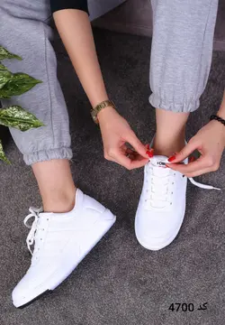 حراج فوق العاده کفش کتونی اسپرت ونس مدل تامی جدید مردانه پسرانه زیبا و راحت سفید تمام