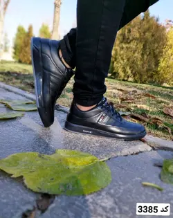 حراج فوق العاده کفش کتونی اسپرت ونس مدل تامی مردانه پسرانه  خوش پا مشکی تمام