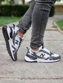 فروش ویژه کفش کتونی اسپرت مردانه مدل نیوبالانس جدید و زیبا طوسی سبز