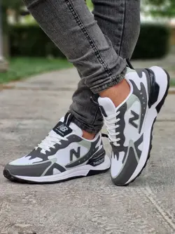 فروش ویژه کفش کتونی اسپرت مردانه مدل نیوبالانس جدید و زیبا طوسی سبز