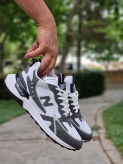 فروش ویژه کفش کتونی اسپرت مردانه مدل نیوبالانس جدید و زیبا طوسی سبز