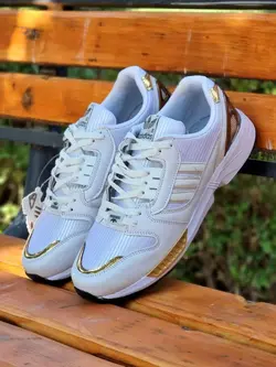 حراج واقعی کفش کتونی اسپرت مردانه مدل ادیداس zx بادوام و باکیفیت سفید3601