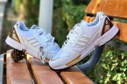 حراج واقعی کفش کتونی اسپرت مردانه مدل ادیداس zx بادوام و باکیفیت سفید3601