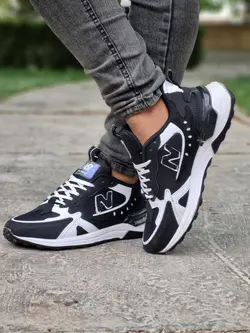 فروش ویژه این هفته کفش کتونی اسپرت مردانه پسرانه مدل نیوبالانس خاص وبروز و جذاب مشکی سفید