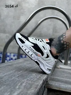 حراج ویژه کفش کتونی اسپرت A700 مردانه و پسرانه 008 فوق العاده نرم و راحت مشکی سفید 3654