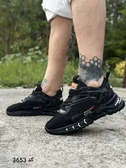 فروش ویژه کفش کتونی اسپرت A700 مردانه و پسرانه 008 فوق العاده شیک وراحت مشکی تمام 3653