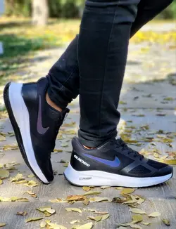 حراج باورنکردنی کفش کتونی اسپرت مردانه و پسرانه مدل نایک اسپیسر زیره پیو طبی رنگ مشکی زیره سفید راحت و زیبا