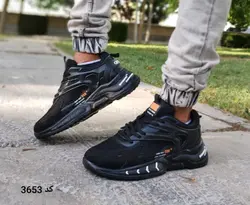 تخفیف ویژه کفش کتونی اسپرت A700 مردانه و پسرانه مدل 008 با کیفیت مشکی تمام