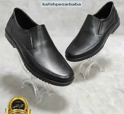 کفش اداری مجلسی مردانه مدل زیره پی وی سی رویه صاف