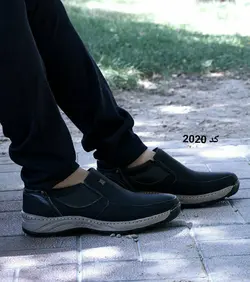 کفش اداری طبی مردانه مدل هورس مشکی