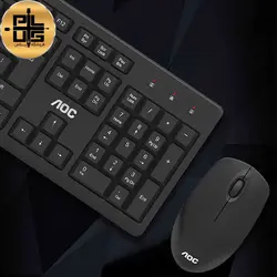 کیبورد و موس بی سیم ای او سی مدل KM210