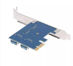 کارت تبدیل پورت PCIe x1 به 4 پورت USB x16 گرافیک - فروشگاه اینترنتی پاورساپ