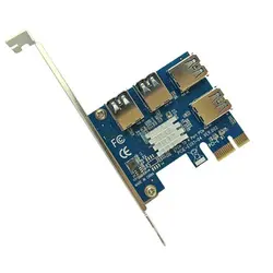 کارت تبدیل پورت PCIe x1 به 4 پورت USB x16 گرافیک - فروشگاه اینترنتی پاورساپ