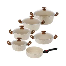 سرویس قابلمه 11 پارچه پی ام تی مدل السا