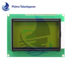 ال سی دی کاراکتری 128*64 سبز فریم کوچک KS0108