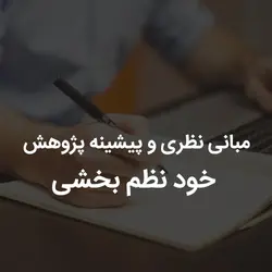 مبانی نظری و پیشینه پژوهش خود نظم بخشی