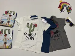 پک ۳عددی تیشرت کاکتوس سفید
